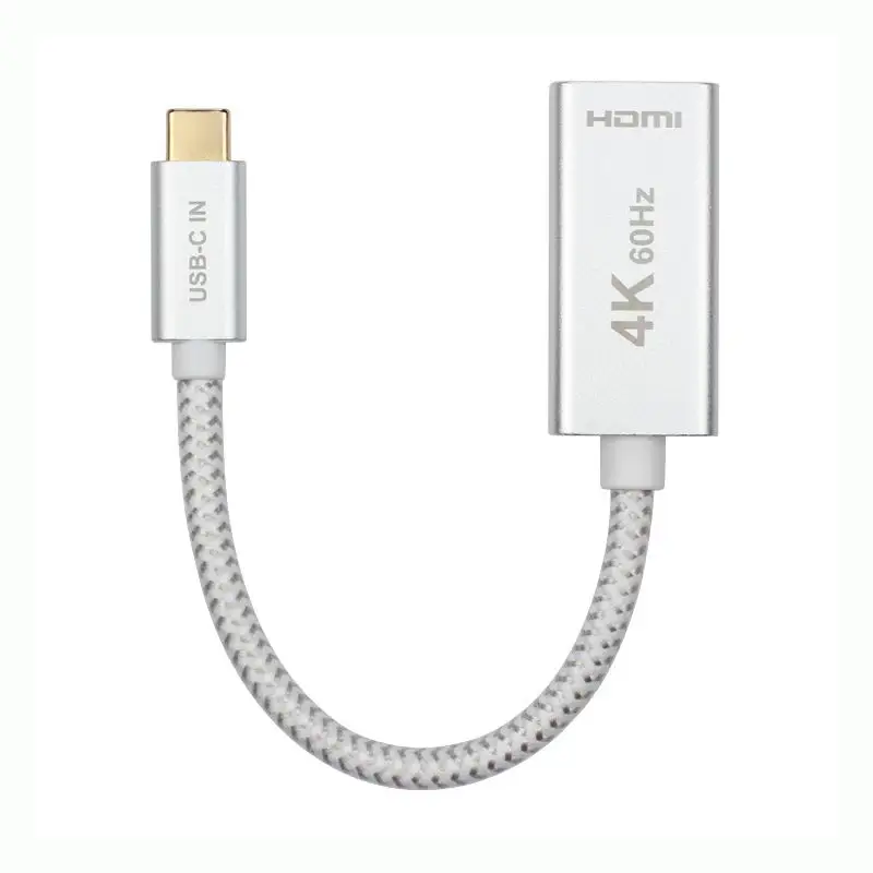 4K 60Hz UHD USB C к HDMI адаптер Тип C 3,1 штекер к HDMI Женский Кабель Разъем для Macbook