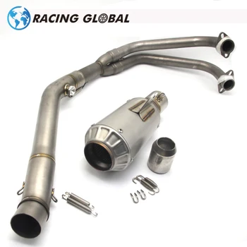 

ALCON-Motorcycle Slip On Exhaust Pipe Scooter Front link Pipe Middle Pipe For Honda CB150R CBR150 CBR150R 13-17 Universal