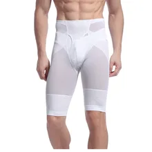 Утягивающие шорты для тела, мужское тонкое нижнее белье, Корректирующее белье для талии и ног, Корректирующее белье, черные и белые быстросохнущие трусы