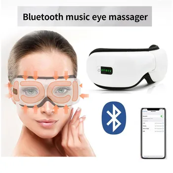

Electric Wireless Eye Massager Heating Therapy Air Pressure Eye SPA Bluetooth Music Eyes Stress Relief Device USB Recharge Fold