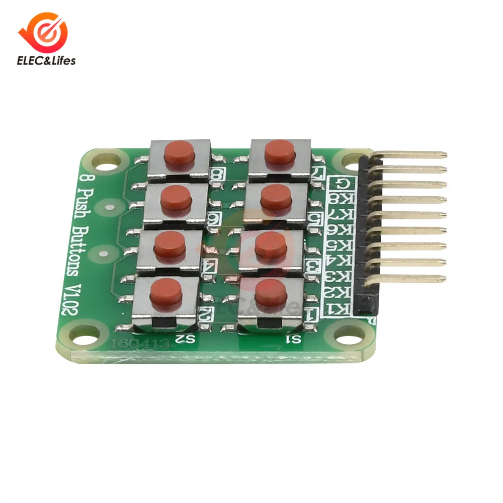 8 кнопочных кнопок Φ модуль V1.00 4x2 системная плата клавиатура кнопка для Arduino AVR PIC