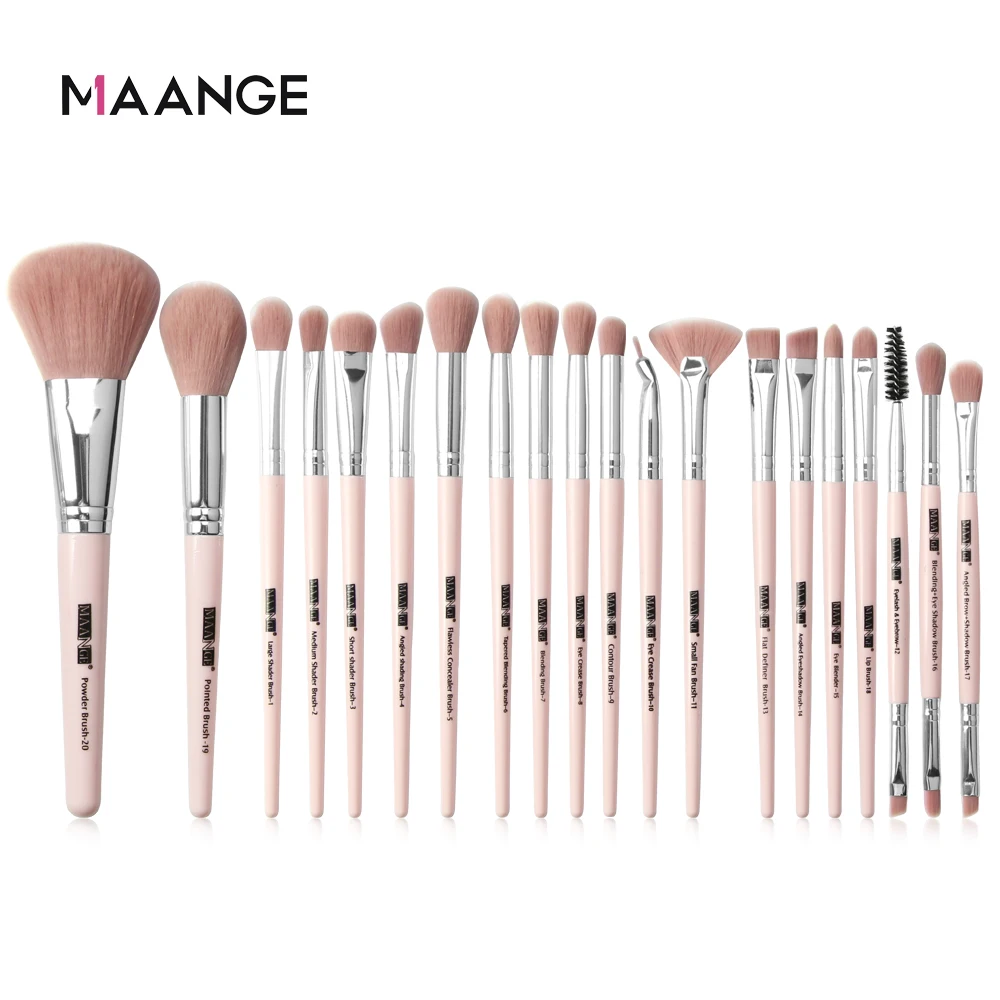 MAANGE Pro 20 шт. набор кистей для макияжа Тени век Смешивание Подводка глаз кисти