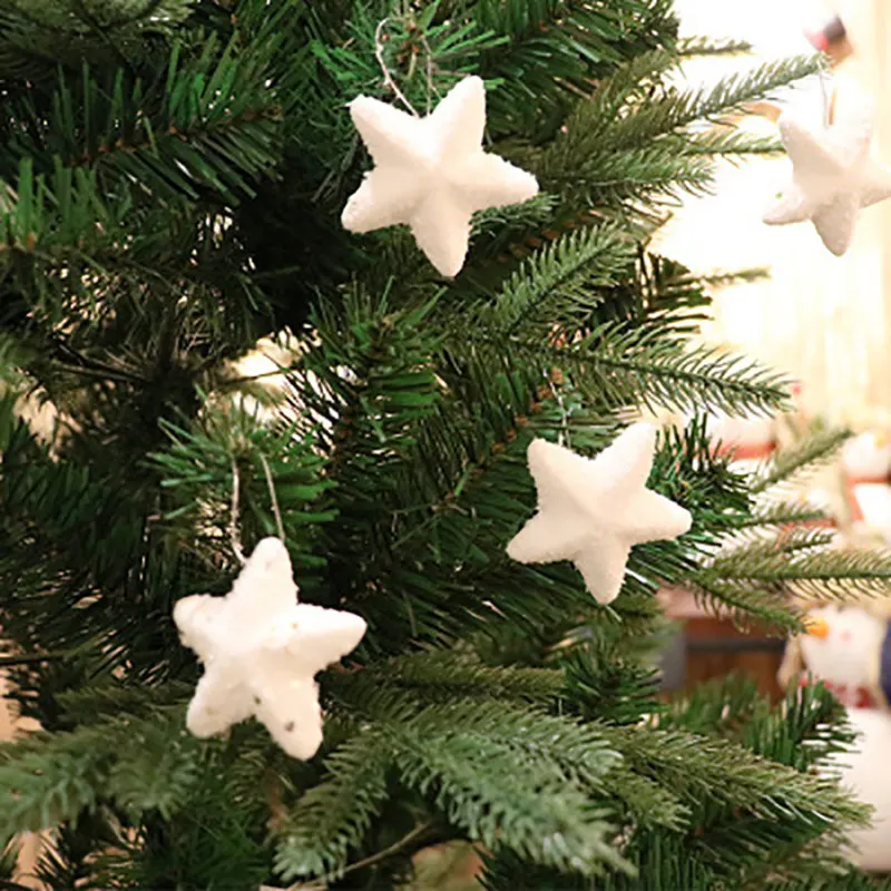 Рождественский кулон в форме звездочек из пенопласта снежинки елочные украшения