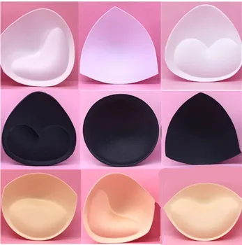 

6pcs/3pair Sexy Bikini Padding Insert Removeable Women's Bra Pads Brassier Breast Enhancer Chest Push Up Cups for Swimsuits
