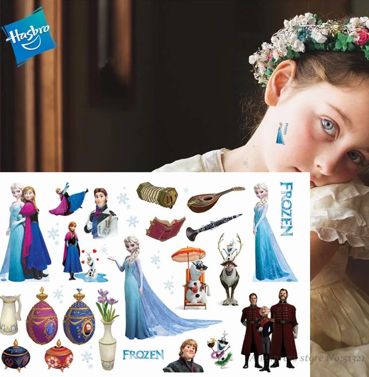 Hasbro детская мультяшная Временная тату наклейка Новинка Косплей кляп игрушки для