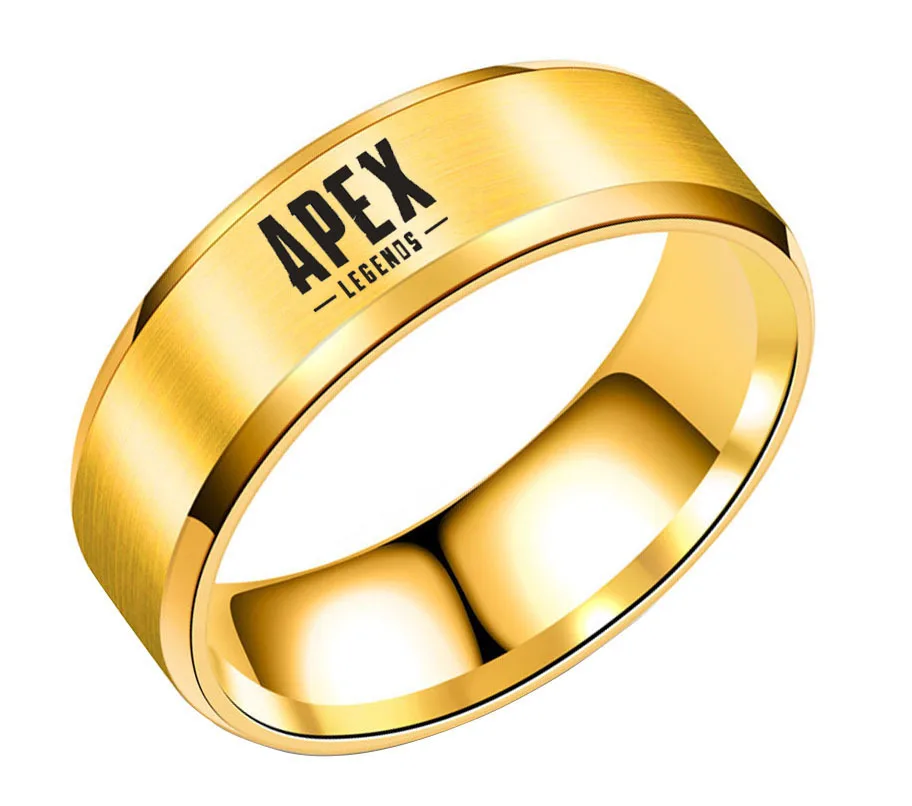 Hot Game Apex Legends Ring Titanium Steel Hero Ring Stainless Steel Ring for Freind Best Gift Ring Championship Rings 