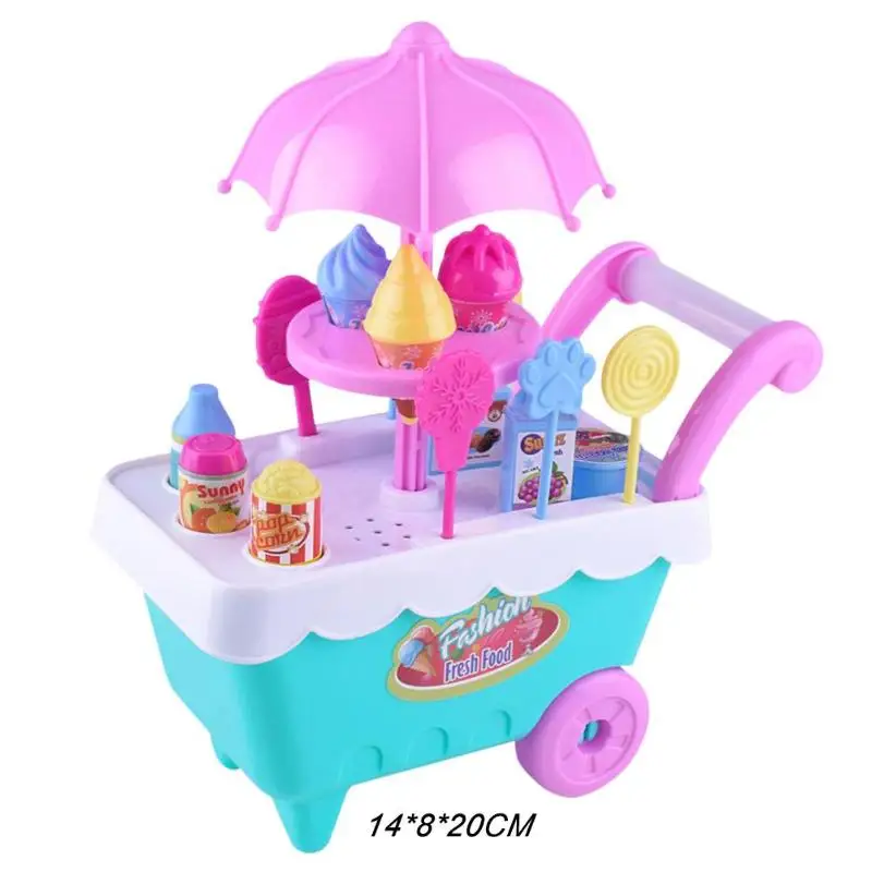 Игровой домик, мини-игрушки для мороженого, тележка для конфет, детская тележка для раннего образования, супер забавные игрушки, маленькие тележки для детей, подарки на день рождения