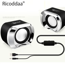 USB 2,0 динамик для ноутбука s Проводная стерео мини компьютерная Колонка для настольного ноутбука ПК MP3 MP4 3,5 мм портативная басовая музыка