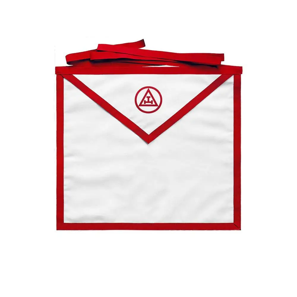 Красный масонский масон официальный фартук масонский с тканью красная сторона значок фартук для членов взаимопомощи