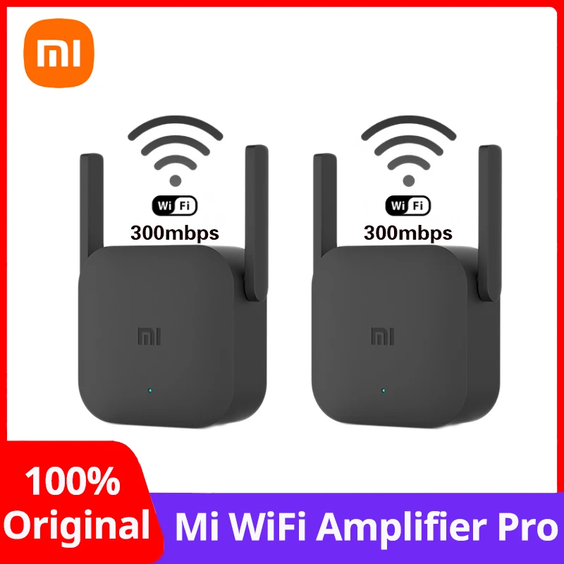 NEW Xiaomi WiFi Repeater Pro 2.4G 300M Mi Amplifier Network Expander Router  Power Extender Roteador 2 Antenna for Router Wi-Fi