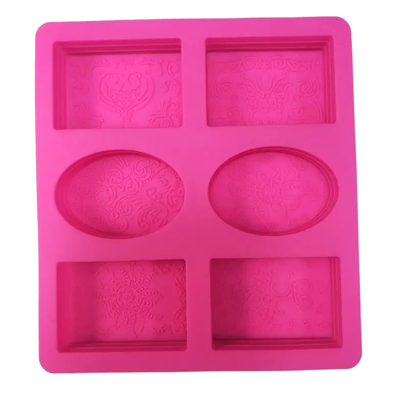 Silicone Soap Mold DIY Handmade Mixed Patterns Mould for Bundt Cake Cupcake Pudding Candle Soap Making Mould Supplies Tool