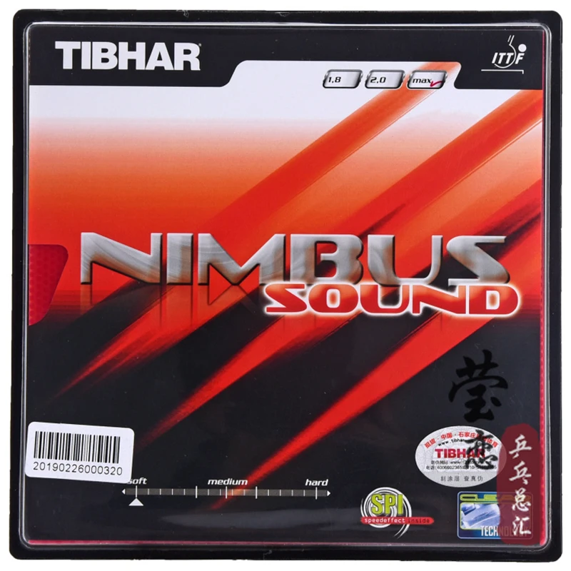 

Original Tibhar NIMBUS SOUND pimples in table tennis rubber table tennis rackets racquet sports indoor sports fast attack loop