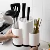 MDZF SWEETHOME Multi-Function Utensil Holder Knife Block PP Flatware Drainer Storage Box Spoon Fork Kitchen Organizer Rack ► Photo 3/6