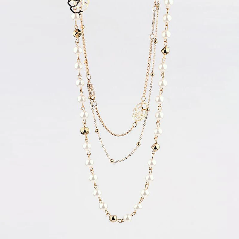 Fashion Simple Girl Necklace Jewelry For Womens Elegant Charming Ladies Chain Necklaces |