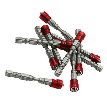 

10pcs 1/4" Hex Shank 65mm S2 Alloy Steel Magnetic Screw Driver Bits Hand Tools