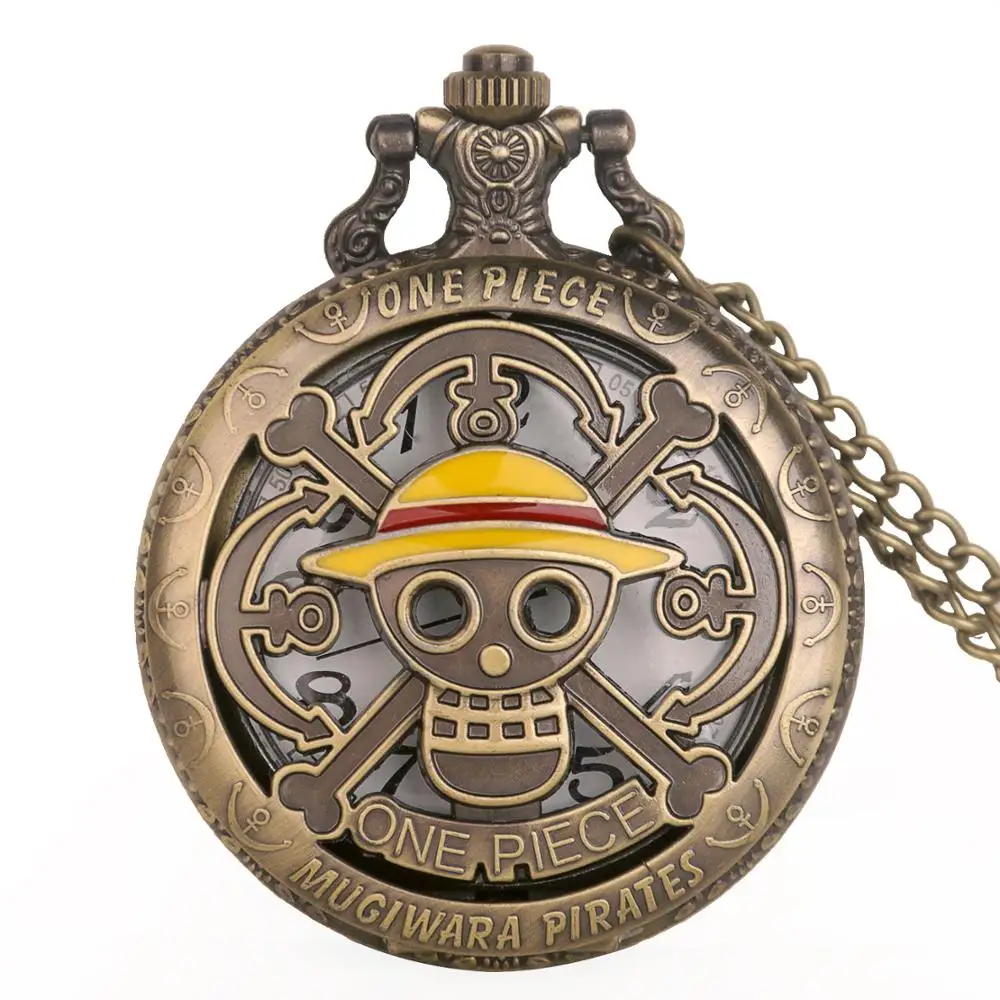 Цельные винтажные карманные часы в стиле стимпанк с желтым черепом и цепочкой, женские и мужские серебряные кварцевые карманные часы, модные часы с брелоком TD