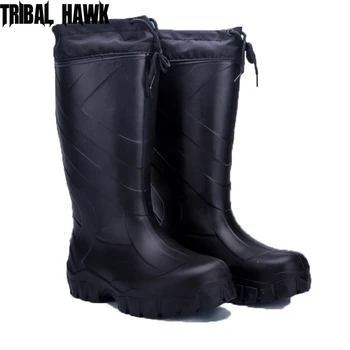 

Fishing Boots Outdoor Hunting Camping Waterproof Snow Boot Rubber Rain Boots Winter Warm Mens Shoes Fishing Waders Wear Boots