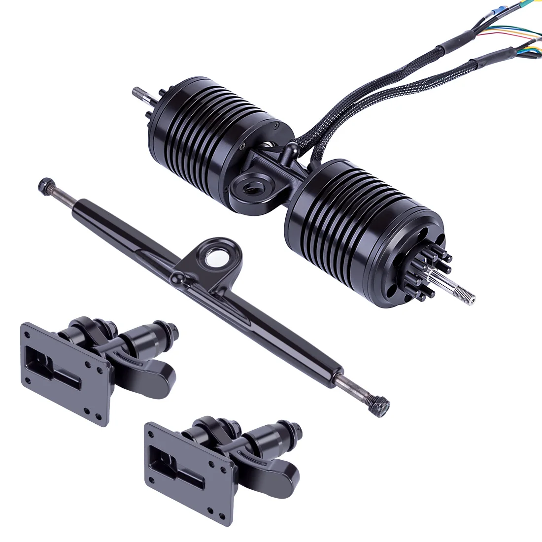 

4-Wheel Electric Skateboard Direct Drive Motor Kit (Direct Drive Motor + Adapter for KEGEL Wheel + Front Truck +Double Kingpins)