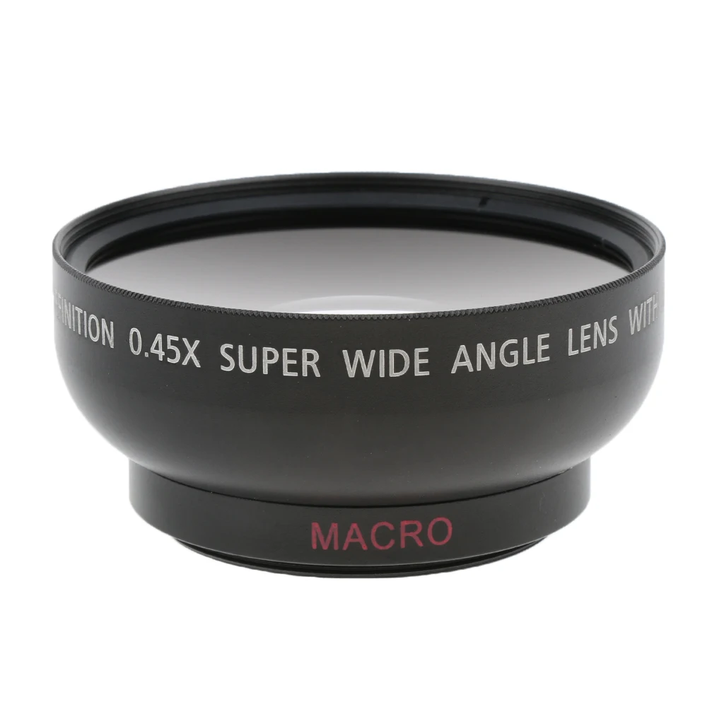 43 мм 0.45x Широкоугольный объектив с макро для цифровых камер Canon Nikon sony. Включает в себя 2 X бленды и защитную сумку