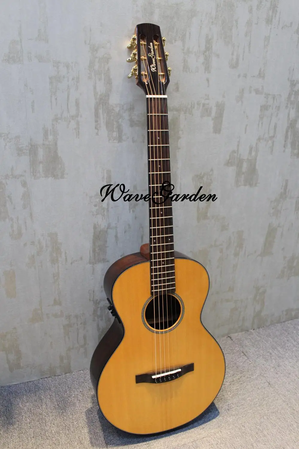 Professional China guitarra Acoustic guitar 36 inch Baby travel Spruce top Solid Wood musical Stringed instruments steel strings