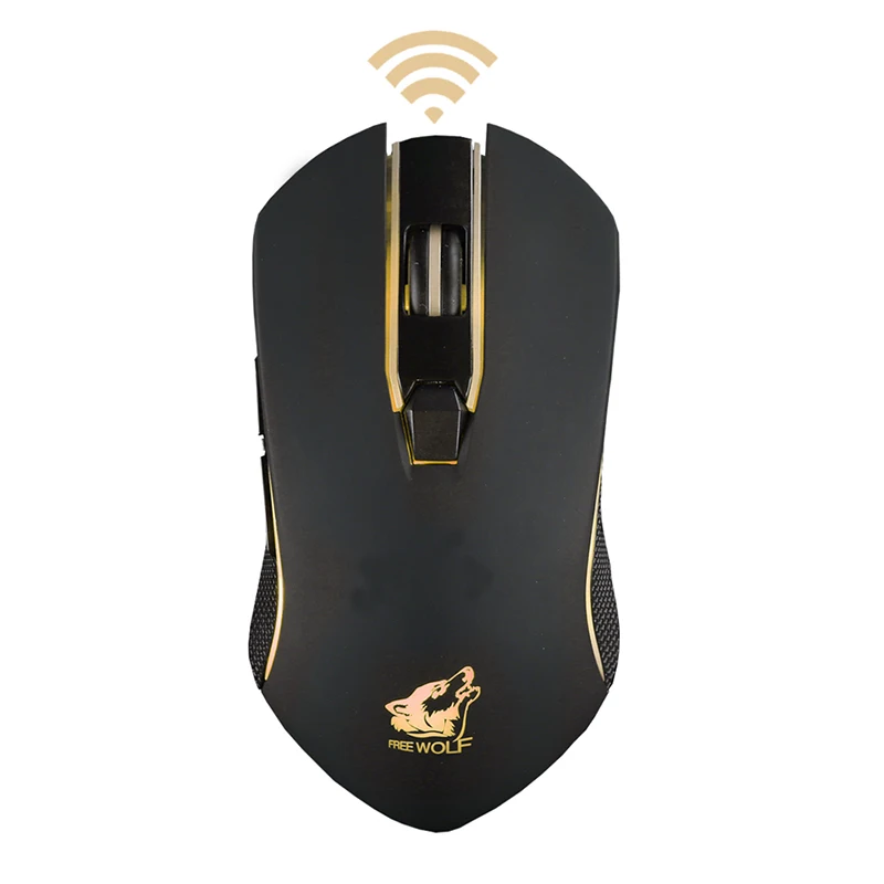 

2.4G Wireless Gaming Mouse 6D Rechargeable Silent LED Backlit USB Optical Gamer Ergonomic Mouse with 1600DPI automatic sleep