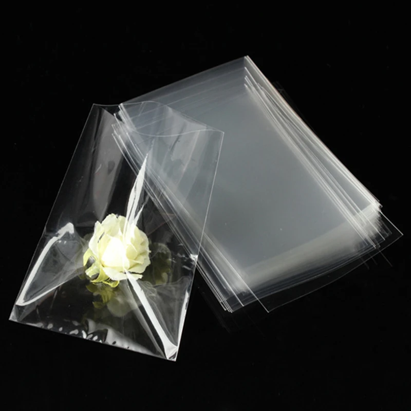 LBSISI Life 200pcs Small Long Transparent Plastic Bag Clear Top Open Food OPP Bags Lollipop Pen Gift Cookie Packaging Packing 5
