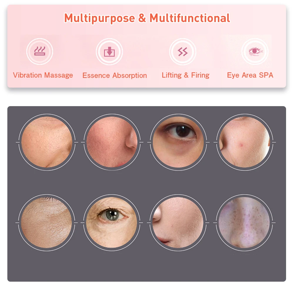  Magnetic Micro Vibration Face Lifting Massager High-frequency Device Anti-wrinkle Firming Beauty In