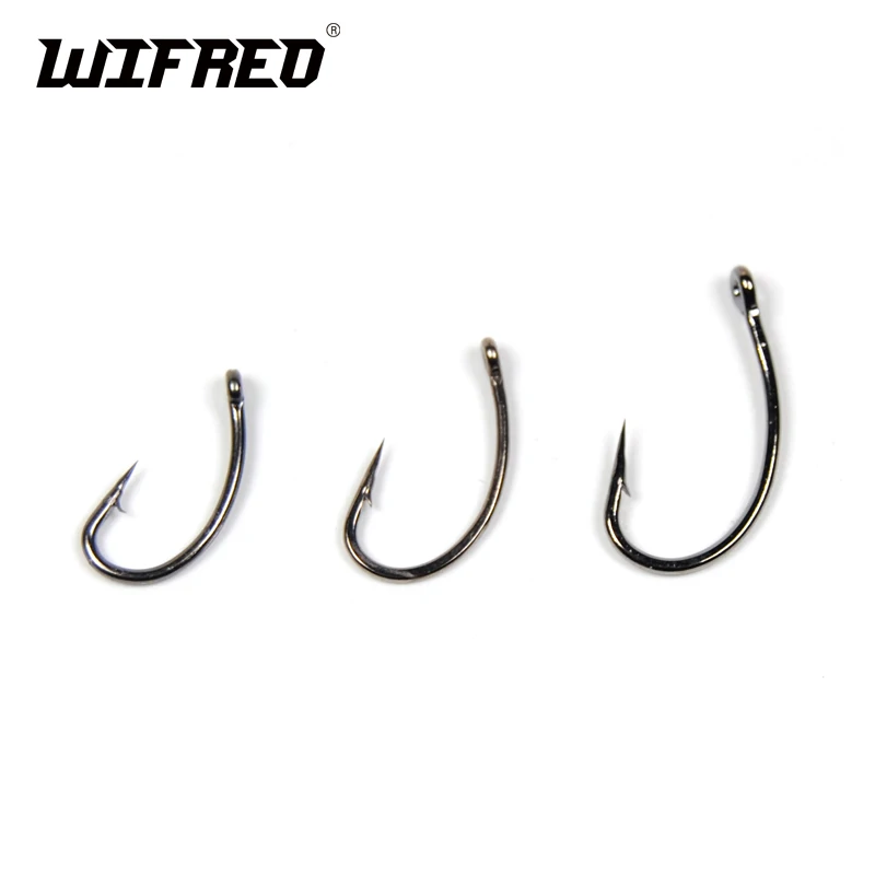 50PCS High Carbon Steel Carp Fishing Hook Barb and Barbless Saltwater