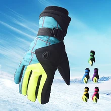 Зимние профессиональные лыжные перчатки противоскользящие износостойкие мотоциклетные лыжные перчатки для горных лыж ветрозащитные Guanti Moto