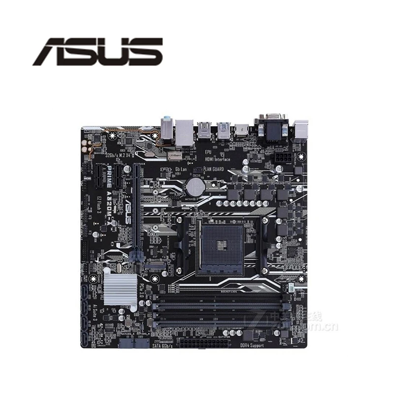 Для ASUS PRIME A320M-A материнская плата розетка AM4 DDR4 для AMD A320 A320M оригинальная