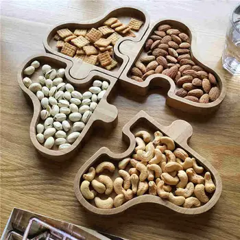

Japanese creative snack plate home lazy fruit plate living room dried fruit plate candy snack plate office nut plate LB90915