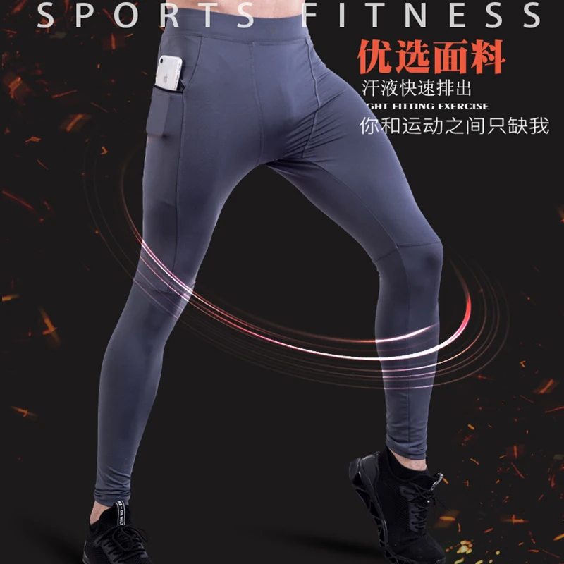 Mens Running Leggings With Pockets
