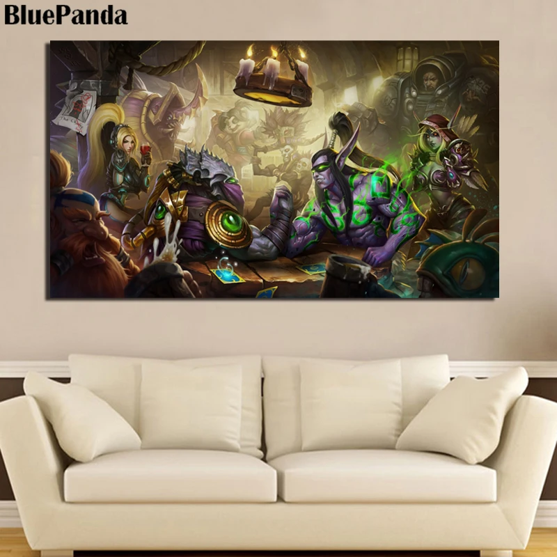 Картина на холсте из игры Warcraftes Tyrande malfuron Illidan Художественная печать картина