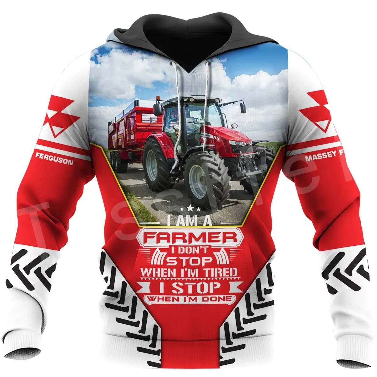 Tessffel Worker Farmer Tractor instrument Funny NewFashion Long Sleeves 3DPrint Zipper/Hoodies/Sweatshirts/Jacket/Men/women A-14