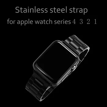 

Stainless Steel strap For Apple watch band 42mm 38mm iwatch series 4 3 2 correa Replacement strap 44mm 40mm wrist link bracelet