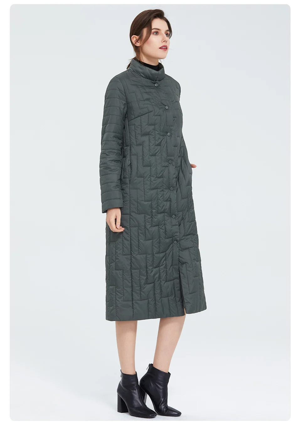 Пальто Стеганое Женское Осень Весна Купить