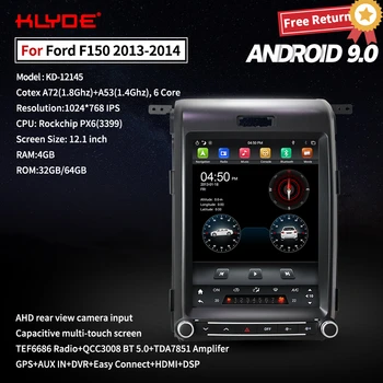 

Klyde Android 9 Tesla Style Car Radio For Ford F150 2014-2014 Recorder Navigation GPS Multimedia Player With Carplay DSP DAB BT