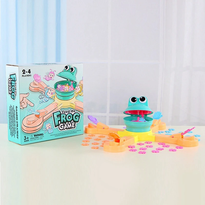 New  Feeding Frog Projection Eating Beans Fun Desktop Puzzle Science Game Parent-Child Interactive Child