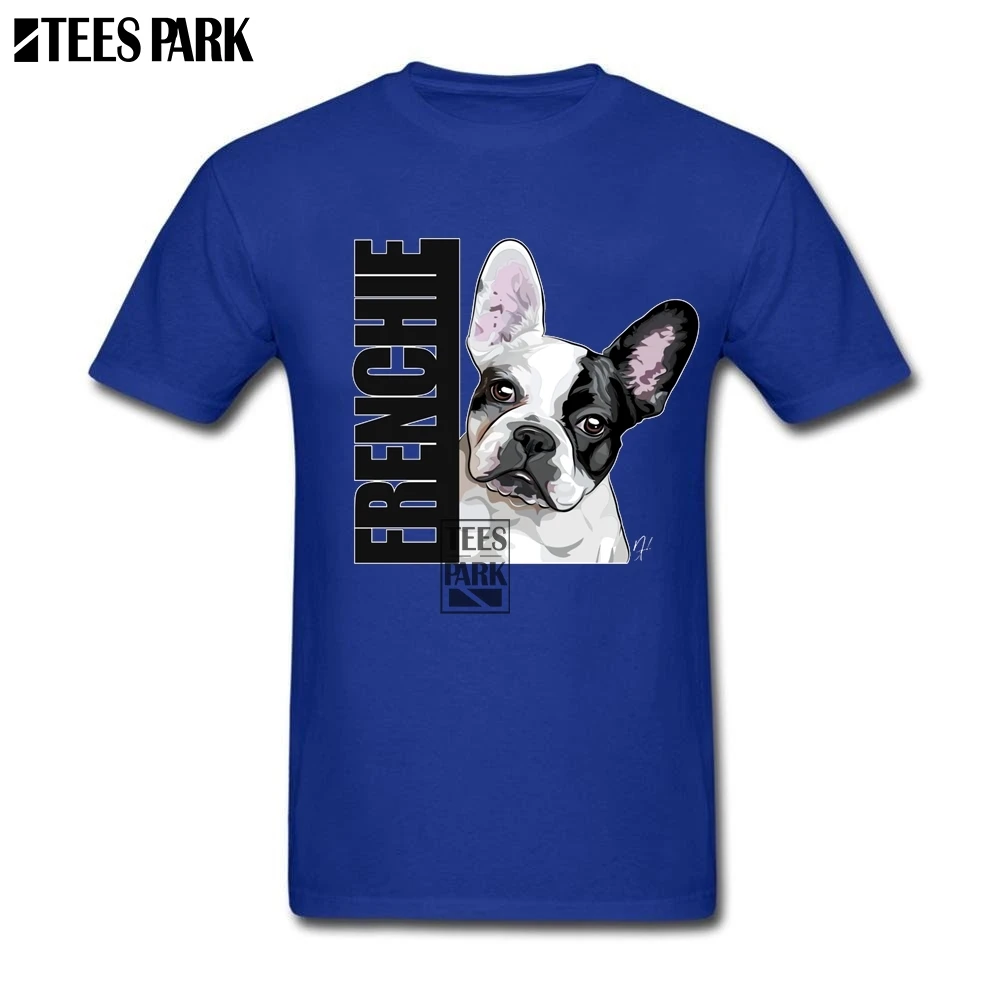 Frenchie French Bulldog Cool Tees Man Cotton Short Sleeve T-Shirt Men Teenage Personnaliser T Shirt Wholesale Discount Clothing | Мужская