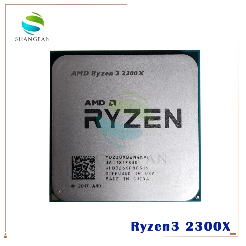 Процессор AMD Ryzen 3 2300X R3 5 ГГц четырехъядерный четырехпоточный процессор YD230XBBM4KAFSocket