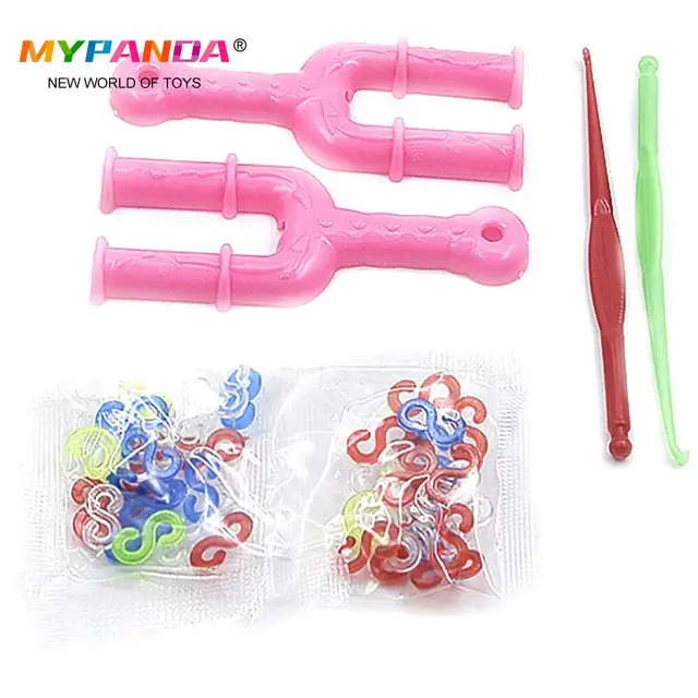 600pcs Colorful Rubber Loom Bands Weave Elastic Make Bracelet Tool DIY set Kit Box Girls Gift Kids Toys for Children 5
