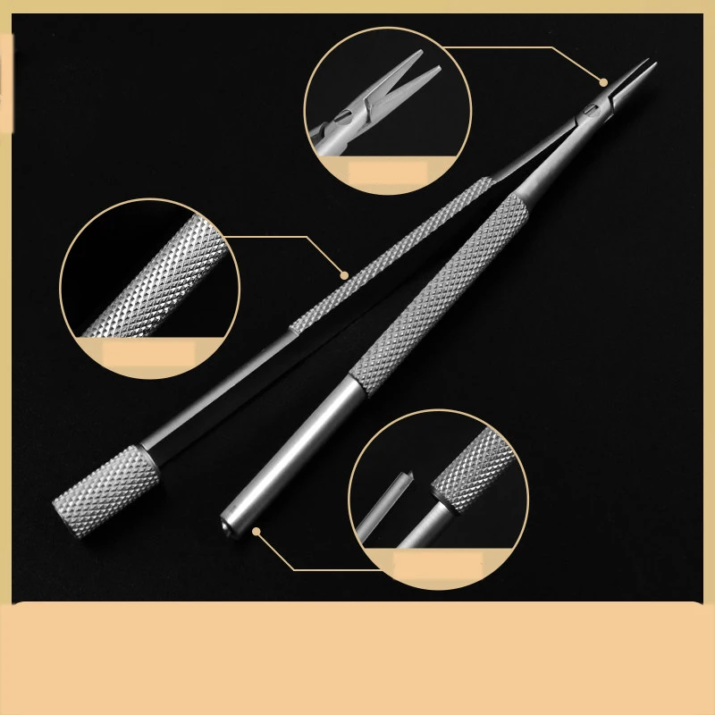 Microscopic Ophthalmology Blade Holder Titanium Stainless Steel 12cm Surgical Forceps Ophthalmic Instrument Precision Sur