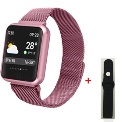 P68 Bluetooth Смарт-часы с поддержкой кровяного кислорода и давления пульса IP68 Водонепроницаемые спортивные Смарт-часы для Xiaomi Apple E06 IWO11 - Цвет: P68-Match 32
