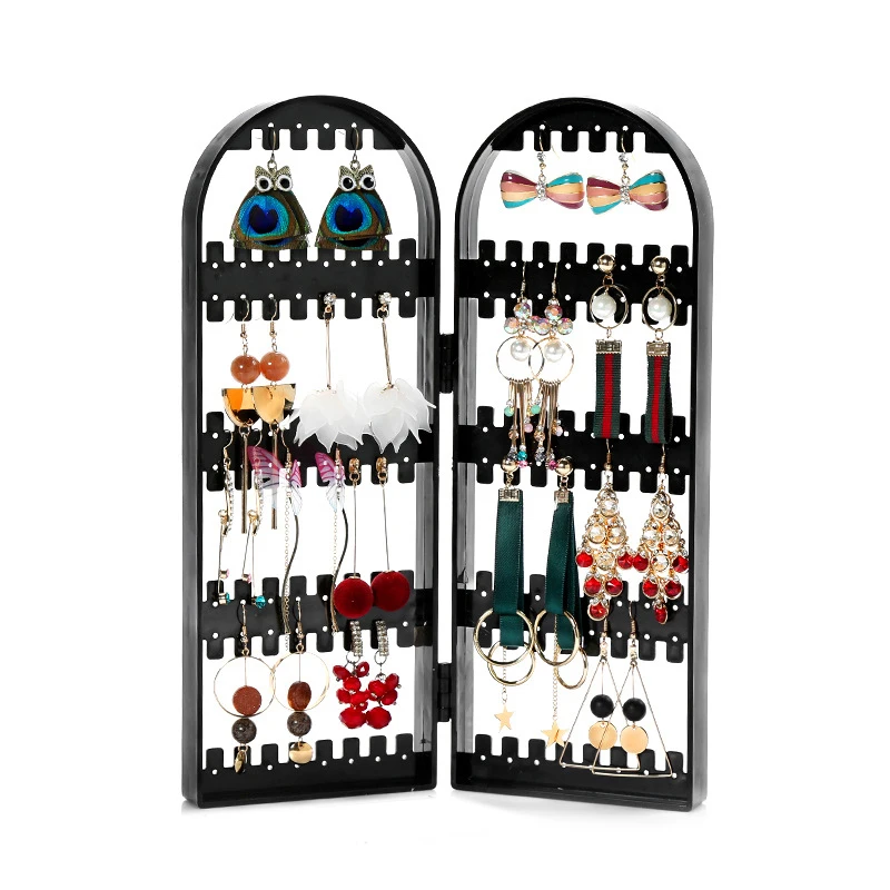 Jewelry Stand Earring Storage Rack Transparent Hanging Type Large-capacity Jewelry Storage Earrings Necklace Display Stand