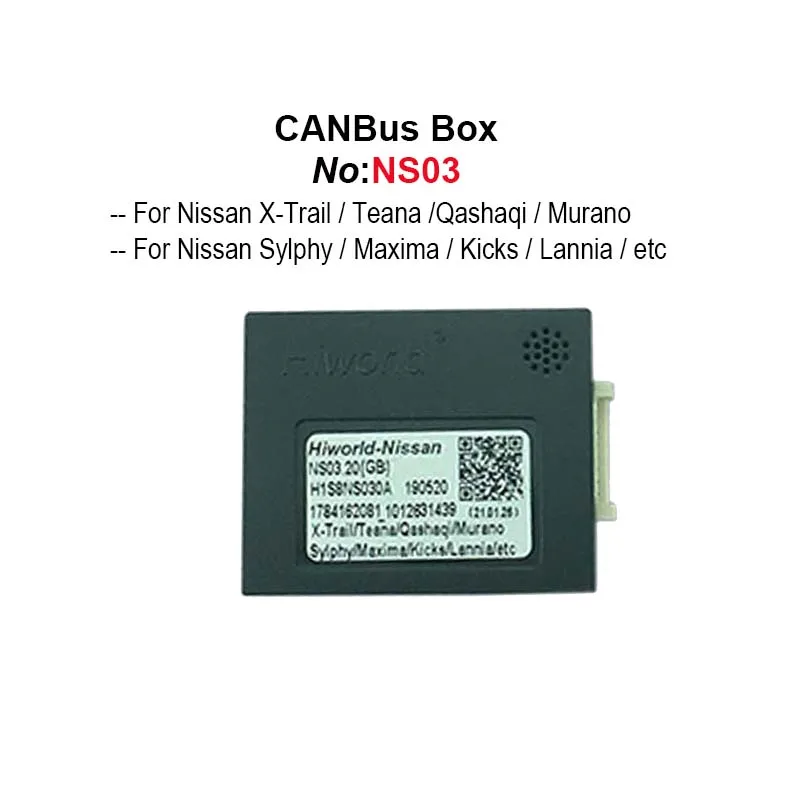 Автомобильный стерео Android радио CANbus Box декодер адаптер для Nissan X-Trail Teana Qashaqi Murano Sylphy