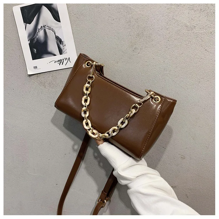 Винтажная сумочка Багет Женская Популярная дизайнерская сумка через плечо для