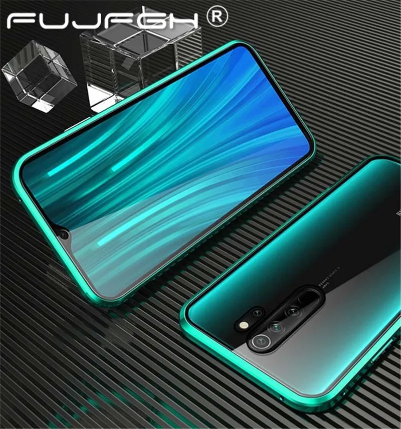 Двустороннее закаленное стекло для Red mi K20 Note 8 7 Pro mi 9T Pro FUJFGH металлическая Магнитная Адсорбция 360 полная защита флип-чехол