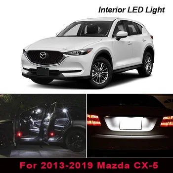 

10X Canbus White Leds Bulbs Interior Kit Error Free For 2013-2019 Mazda CX-5 Map Dome Cargo License plate light