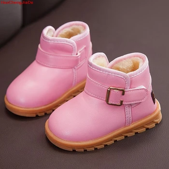 

New Plush Warm Baby Toddler Boots Fashion Children Snow Boots Shoes For Boys Girls Winter Shoes Kids Ankle Boots