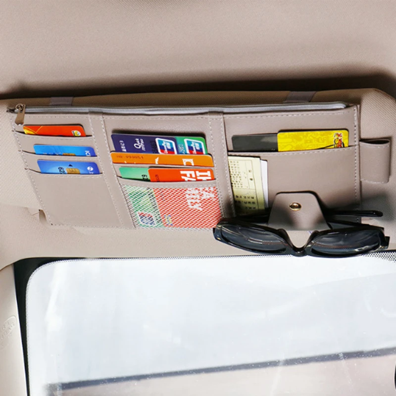 車のバイザーカード収納サンバイザーオーガナイザーツールポーチトヨタカムリhighlander Rav4 クラウンviosヤリスl Sun Visors Aliexpress